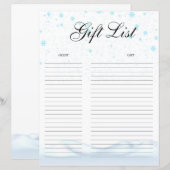 クリスマスギフトリストギフトトラッカー (正面/裏面)