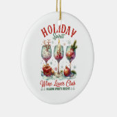 クリスマスギフトワインラバークラブ セラミックオーナメント (右)