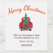 クリスマスギフトワインラベル ワインラベル (シングルラベル)