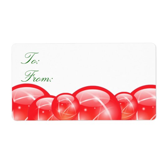 クリスマスギフト与えのラベル ラベル (正面)