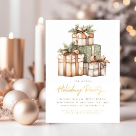 クリスマスギフト交換ホワイトエレファントパーティー 招待状