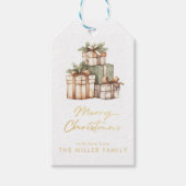 クリスマスギフト交換ホワイトエレファント ギフトタグ (正面)