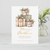 クリスマスギフト交換ホワイトエレファント シーズンカード (スタンド正面)