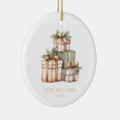 クリスマスギフト交換ホワイトエレファント セラミックオーナメント (右)