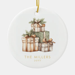 クリスマスギフト交換ホワイトエレファント セラミックオーナメント
