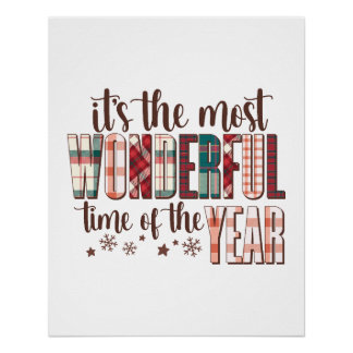 クリスマスギフト今年で最も素晴らしい時間 ポスター
