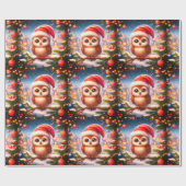 クリスマスギフト光沢ラッピング紙 ラッピングペーパー (フラット)