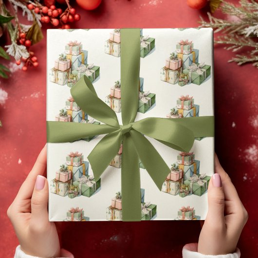 クリスマスギフト包装紙 ラッピングペーパー