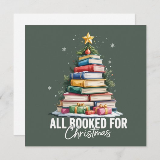 クリスマスギフト司書のブックワームの予約すべて シーズンカード (正面/裏面)