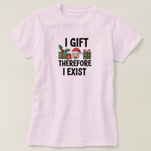 クリスマスギフト哲学 Tシャツ (デザイン正面)