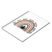 クリスマスギフト喜びラブホープ平和 ノートブック (左側)