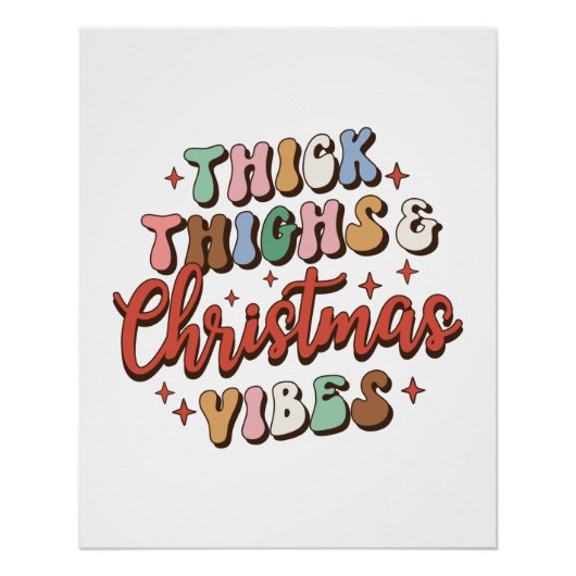 クリスマスギフト太い太い太い太い腿とクリスマスビーブ ポスター (正面)