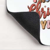 クリスマスギフト太い太い太もももの及びクリスマスの雰囲気 マウスパッド (コーナー)