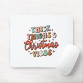 クリスマスギフト太い太い太もももの及びクリスマスの雰囲気 マウスパッド (マウス)