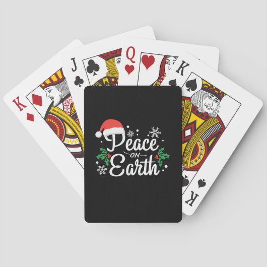 クリスマスギフト平和オン・アース トランプ (裏面)