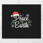 クリスマスギフト平和オン・アース ビールラベル (シングルラベル)