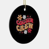 クリスマスギフト従兄弟クルー セラミックオーナメント (右)
