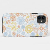 クリスマスギフト抽象芸術花オン白 Case-Mate iPhoneケース (裏面(横))