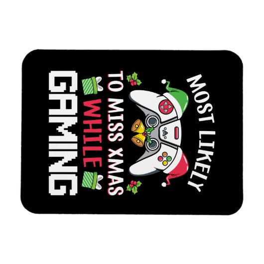 クリスマスギフト最も可能性の高い恋しく思クリスマス マグネット (横)