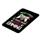 クリスマスギフト最も可能性の高い恋しく思クリスマス マグネット (左側)