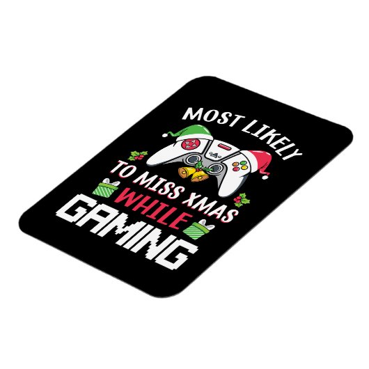 クリスマスギフト最も可能性の高い恋しく思クリスマス マグネット (左側)