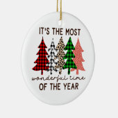 クリスマスギフト最も素晴らしい時期 セラミックオーナメント (右)