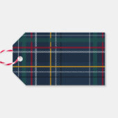 クリスマスギフト海軍のプレイドクラシック エレガント ギフトタグ (裏面横)