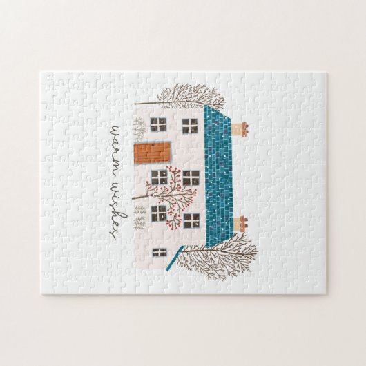 クリスマスギフト温かい願い ジグソーパズル (横)