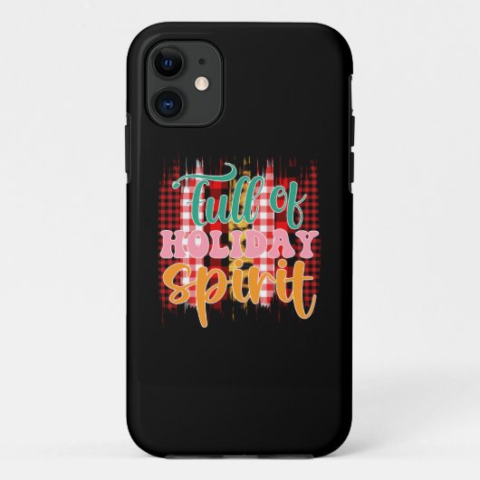 クリスマスギフト満杯のホリデー Case-Mate iPhoneケース (裏面)