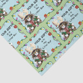 クリスマスギフト猫グリーンおもしろい 薄葉紙 (詳細)
