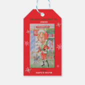クリスマスギフト用ラベル(名入れ可) ギフトタグ (正面)