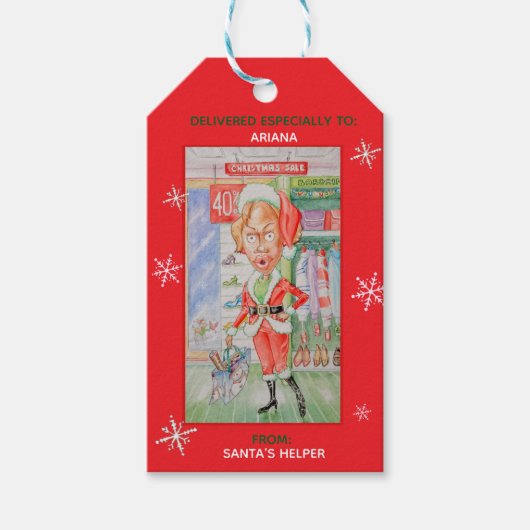 クリスマスギフト用ラベル（名入れ可） ギフトタグ (正面)
