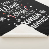 クリスマスギフト私はただ見たいクリスマス映画 シェルパブランケット (3/4)