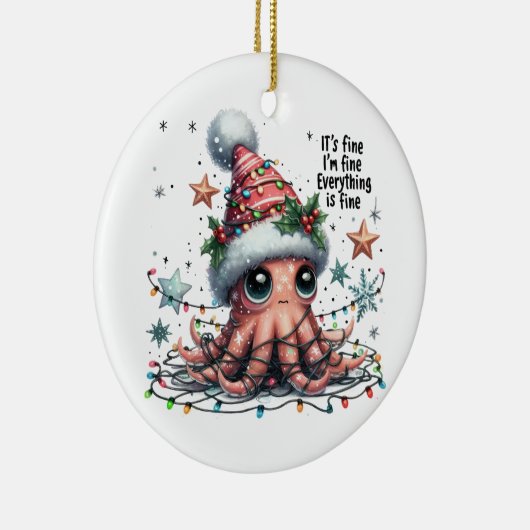 クリスマスギフト素晴らし私だ素晴らし セラミックオーナメント (右)