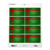 クリスマスギフト缶詰ラベル ラベル (フルシート)