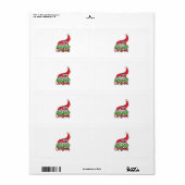 クリスマスギフト自分の初めてのクリスマス ラベル (フルシート)