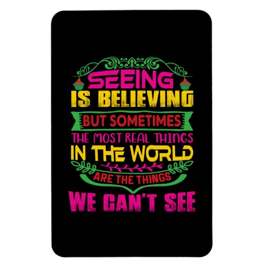 クリスマスギフト見信じる マグネット (縦)