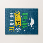 クリスマスギフト親愛サンタ彼はそれをやった ジグソーパズル (横)