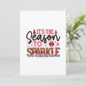 クリスマスギフト きらきら輝く季節です 招待状 (スタンド正面)