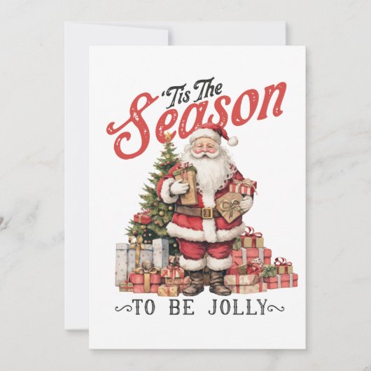 クリスマスギフト この季節が来た 招待状 (正面)