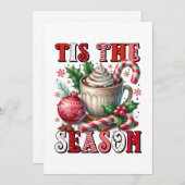 クリスマスギフト この季節のホットココア シーズンカード (正面/裏面)