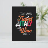 クリスマスギフト イタリア旅行とワインについて文句言ってみて 出欠カード (スタンド正面)