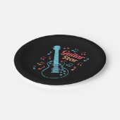 クリスマスギフト |ギタリ誇りを持ったストスター ペーパープレート (アングル)