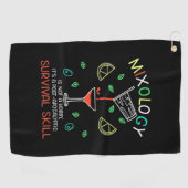 クリスマスギフト |バルテンダー混合学者 ゴルフタオル (横)