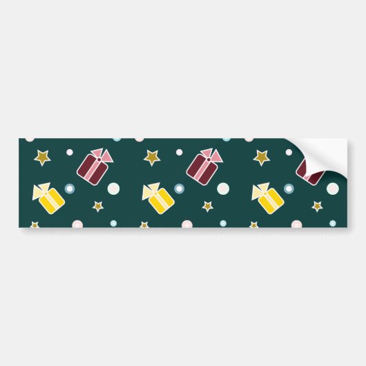 クリスマスギフト バンパーステッカー (正面)