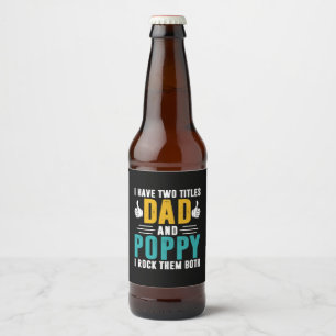 クリスマスギフト パパとポピーを揺する ビールラベル