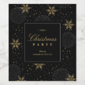 クリスマスギフト ホリデーパーティー ワインボトルラベル ワインラベル (シングルラベル)