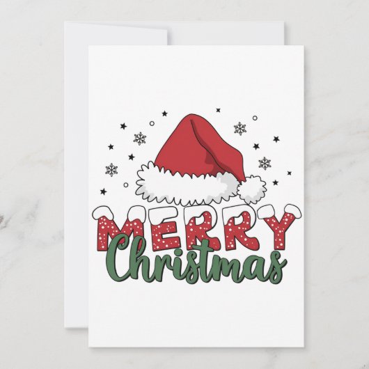 クリスマスギフト メリークリスマス 招待状 (正面)
