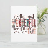 クリスマスギフト 今年が最も素敵な時期です 招待状 (スタンド正面)