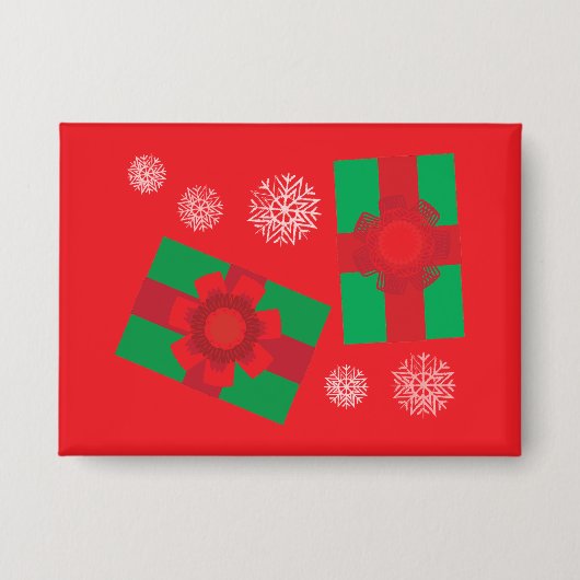クリスマスギフト 缶バッジ (正面)